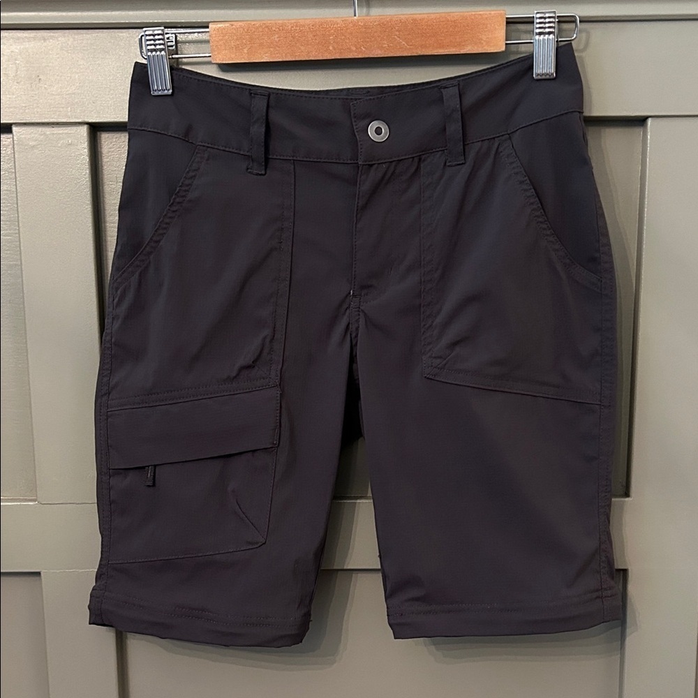 Columbia Shorts Outdoor Hiking Cargo Dark Gray Size 2 Long